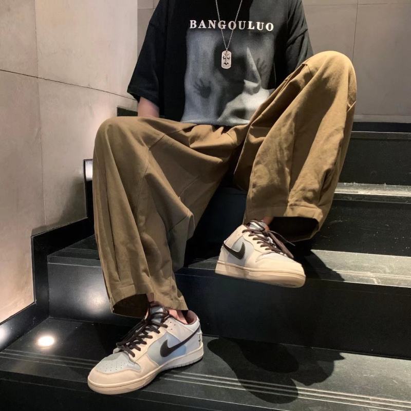 Summer nine-point pants, Harajuku fashion brand Japanese casual pants, trendy, loose and handsome