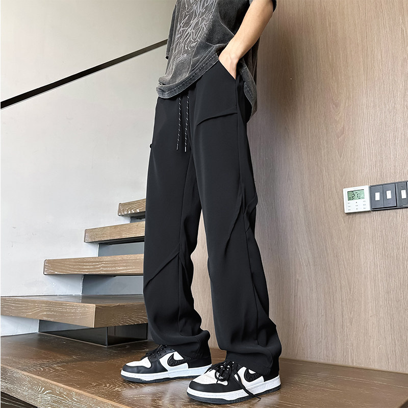 New ice silk casual high quality casual pants