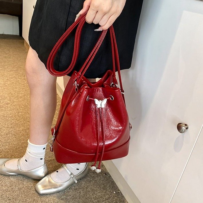 Cross-border popular popular bucket bag women's large capacity casual 2024 new fashion backpack single shoulder crossbody backpack
