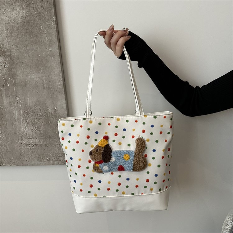 Cute cartoon large capacity tote bag for women 2024 Korean version ins trendy fashion backpack casual women's bag wholesale
