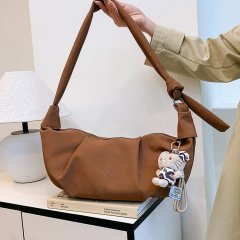 Korean version versatile large-capacity crossbody bag for women autumn 2024 new niche fashion simple one-shoulder dumpling bag