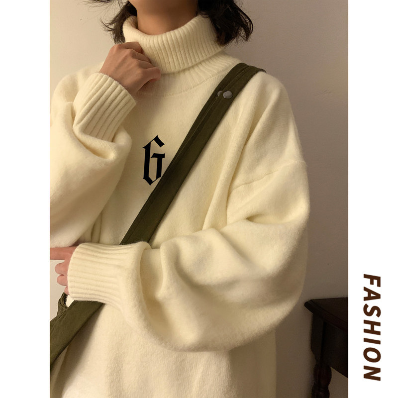 high quality!  Autumn and winter turtleneck sweaters for men, velvet thickened lapel sweaters, men's sweaters