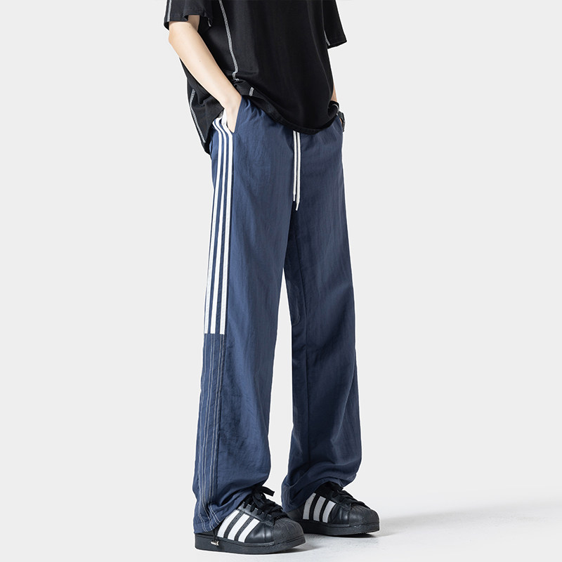 New summer style shadowless wall large size Taslan quick-drying ice silk pants