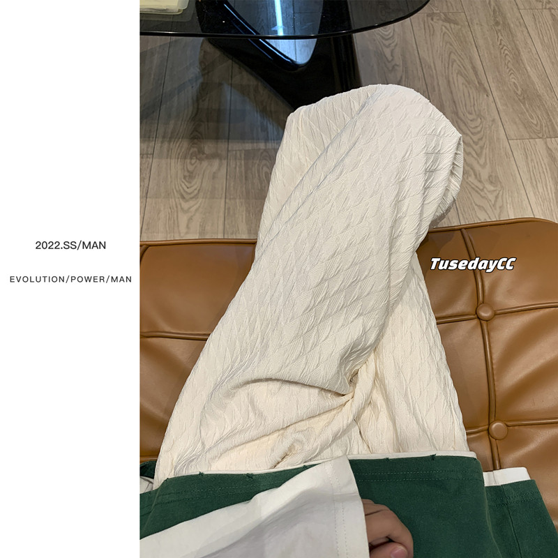 New high quality jacquard pattern casual pants