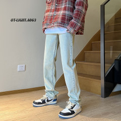 Early Spring American High Street Stretch Slim Fit Heavy Craftsman Washed Jeans Item No.