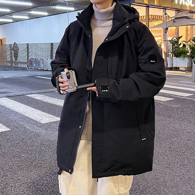 (Quality inspection completed) Cartoon Industry Heavy Art Stand Collar Fashion Brand Loose Shoulder Couple Student Duck Down Jacket Control 299