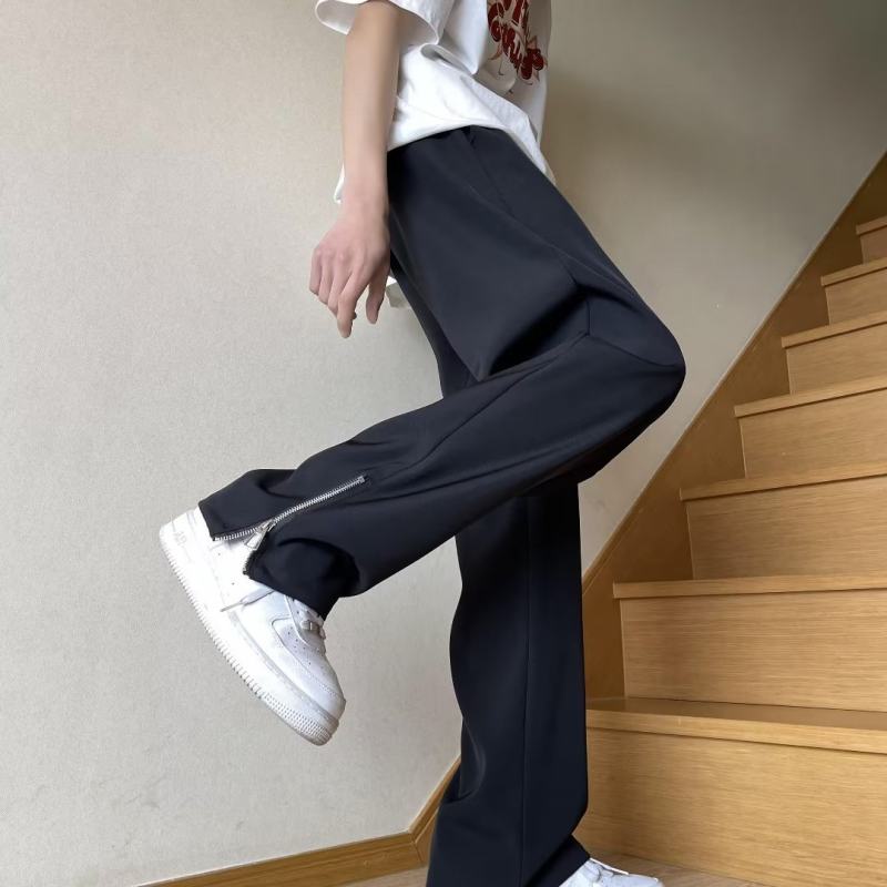 Temperament men's casual trousers straight-leg youth popular trend trousers new Japanese fashion summer