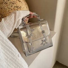 Bag casual retro large capacity backpack 2024 summer new style simple fashion niche design backpack