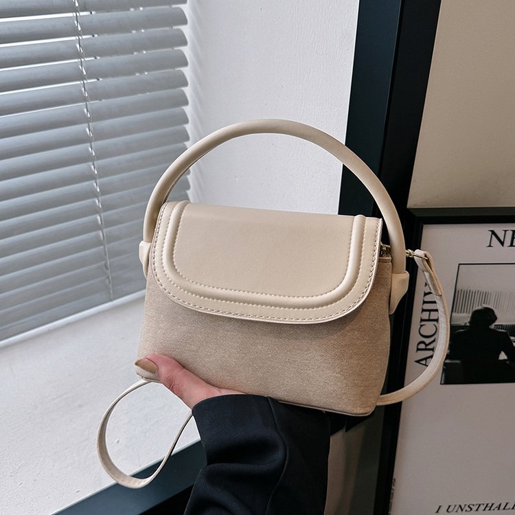 Korean niche design bag for women 2024 new fashion contrasting color small square bag high-end versatile shoulder crossbody bag