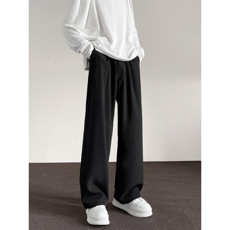 Drape high-density fabric personalized waistband trousers and casual pants
