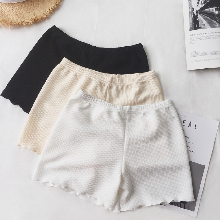 Actual shot of Korean style all-match safety pants with small curling leggings, thin safety shorts that can be worn both inside and outside