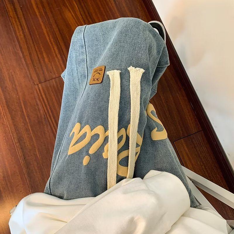 Men's letter design jeans