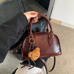 Cross-border retro high-end handheld small bag women's bag 2024 new simple small square bag versatile shoulder crossbody bag