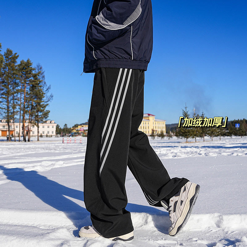 Autumn and winter new fashion brand American loose casual straight-leg three-proof workwear assault pants men's style