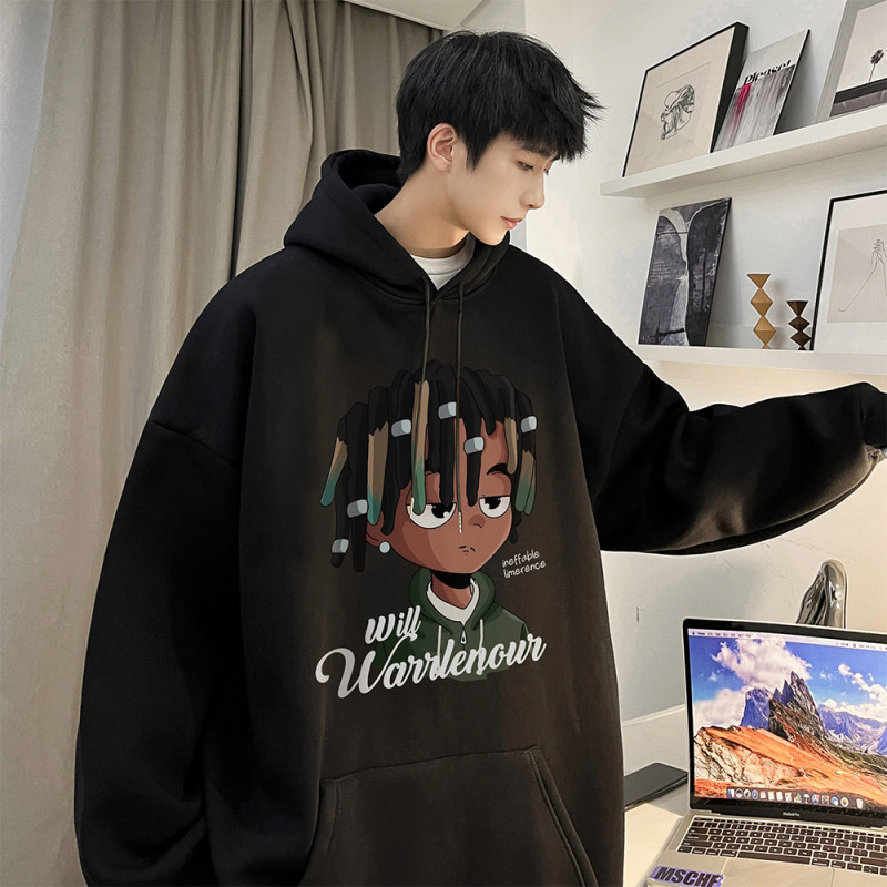 Live broadcast 360g heavyweight American printed sweatshirt