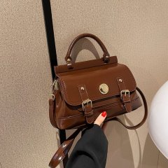 Women's shoulder crossbody bag new fashion college style Cambridge backpack British retro postman pu backpack