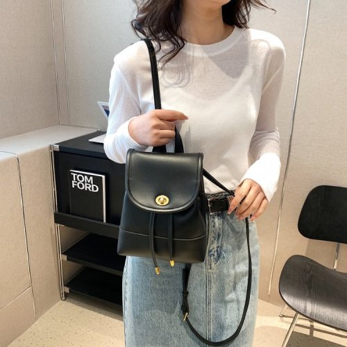 Korean fashion high-end texture small backpack new simple casual college style backpack drop shipping
