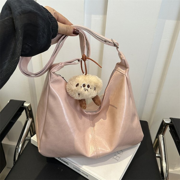 Large-capacity crossbody bag for women autumn and winter 2024 new trendy retro tote bag casual large-capacity commuter bag