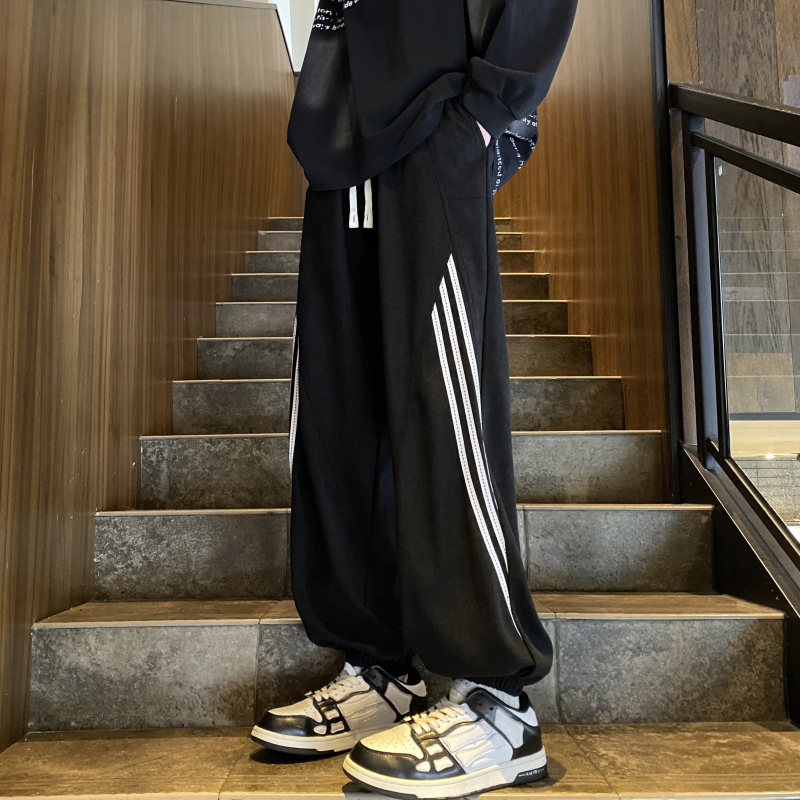 Quality Autumn New Trendy Corduroy Striped Leg Casual Pants
