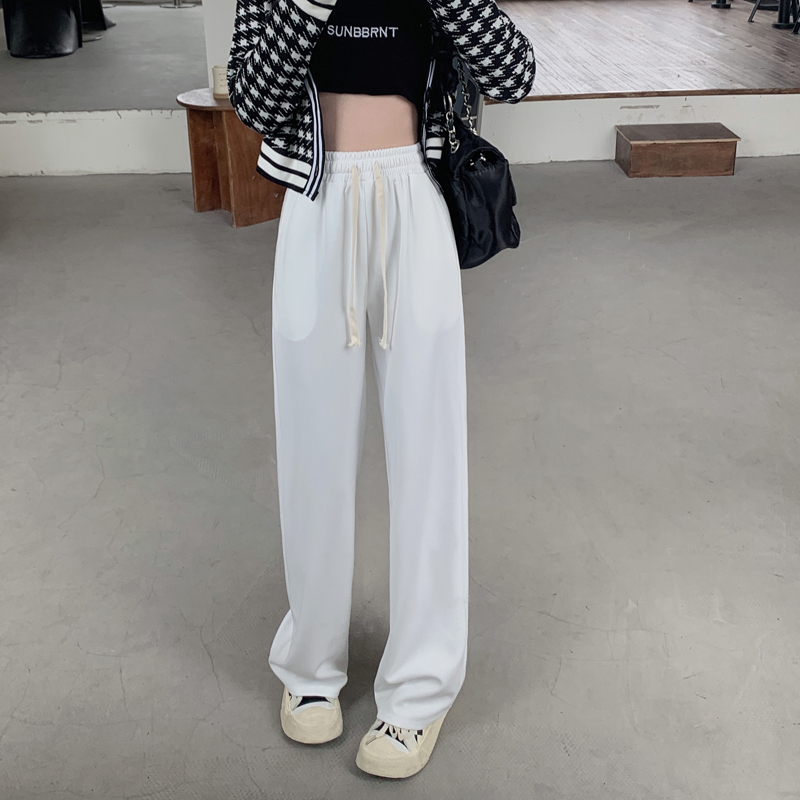 Real shots and real prices. New high-waisted versatile casual pants. Loose slimming wide-leg trousers for women.