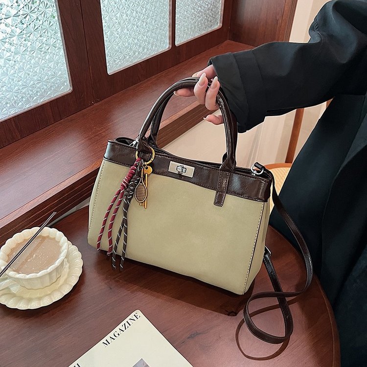Viney handbag 2024 new genuine leather women's bag autumn and winter Kelly bag large capacity commuter shoulder crossbody bag
