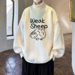 high quality!  Autumn and winter turtleneck sweater men's velvet thickened lapel sweater men's sweater FL381-P45