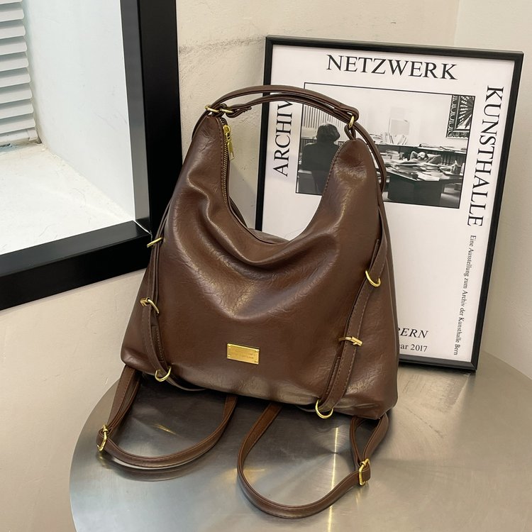 Niche design women's bag large capacity trendy shoulder tote bag autumn new commuter texture crossbody bag