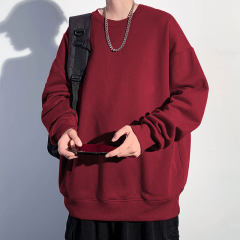 320g high weight men's round neck pullover Chinese cotton sweatshirt for men