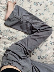 Drawstring adjustable quick-drying overalls American high street pocket loose sports pants women's slimming wide-leg pants summer trend brand