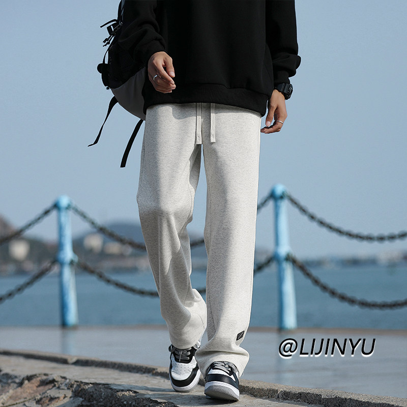 Thick velvet autumn and winter casual floor mopping sweatpants are fashionable and versatile