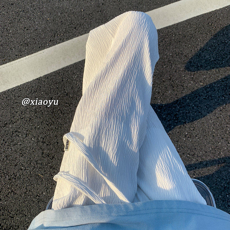New summer thin ice silk cool casual pants