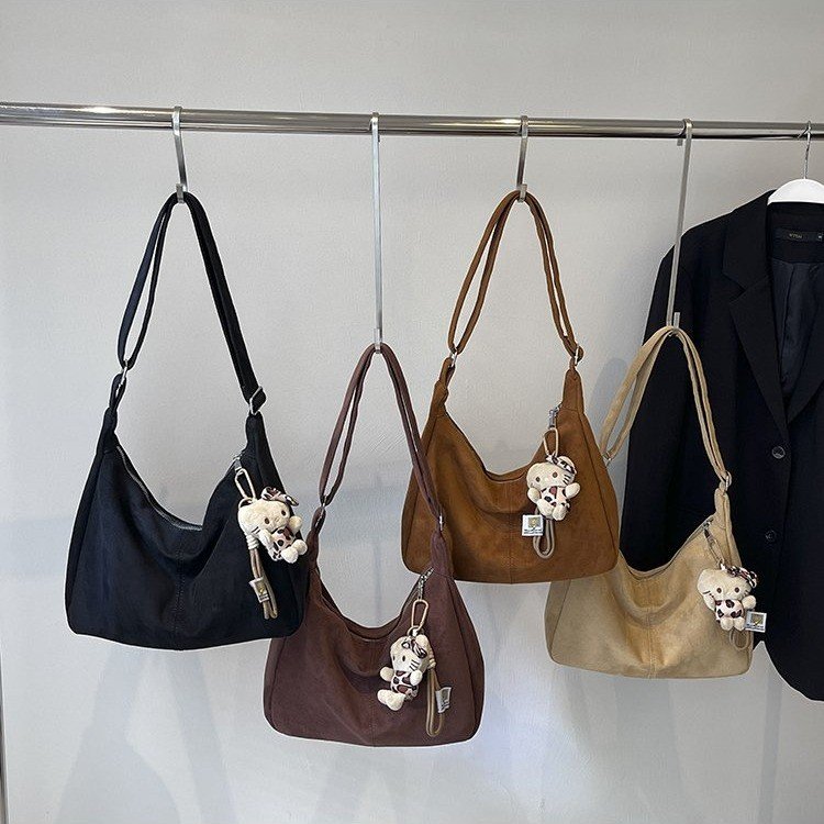 This year's popular bags for women 2024 new summer large capacity versatile commuter shoulder bag soft leather crossbody bag for women