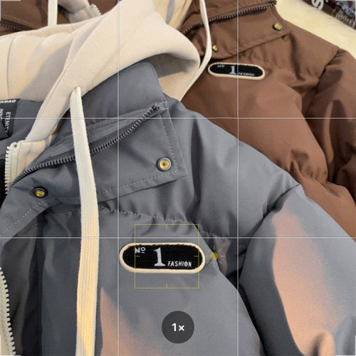 The two-piece three-proof thickened fake two-piece spliced ​​hooded cotton coat winter cotton coat