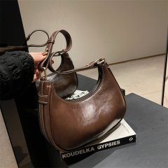 French niche handbag women's autumn trend fashion armpit bag versatile ins crossbody bag crescent bag