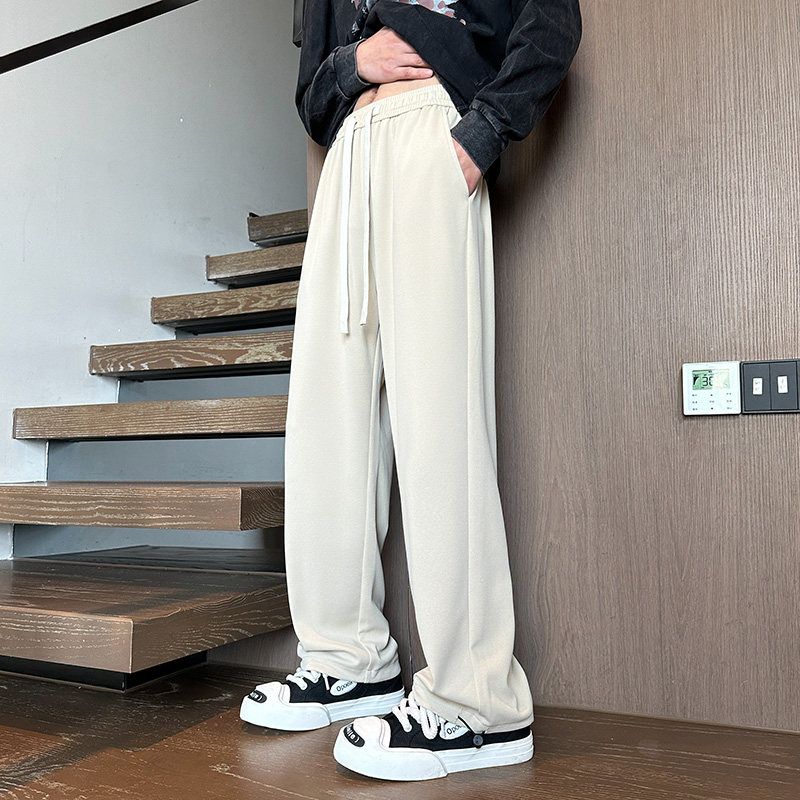 Hong Kong style pineapple cotton casual pants, loose sports pants, floor mopping pants, leggings for men