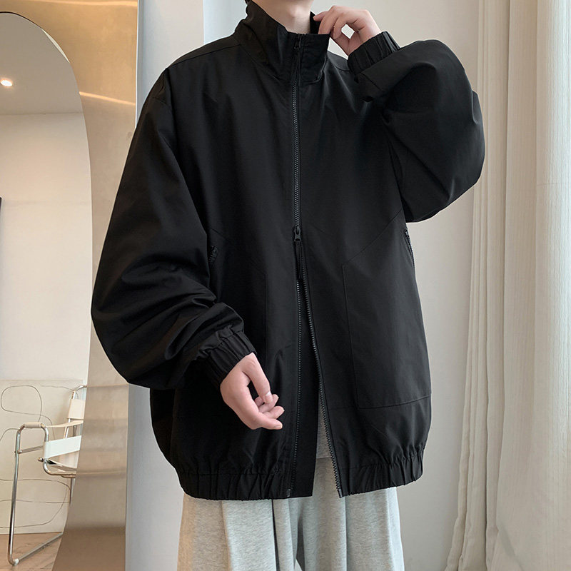 Autumn new waterproof jacket casual jacket men's high street versatile loose design jacket