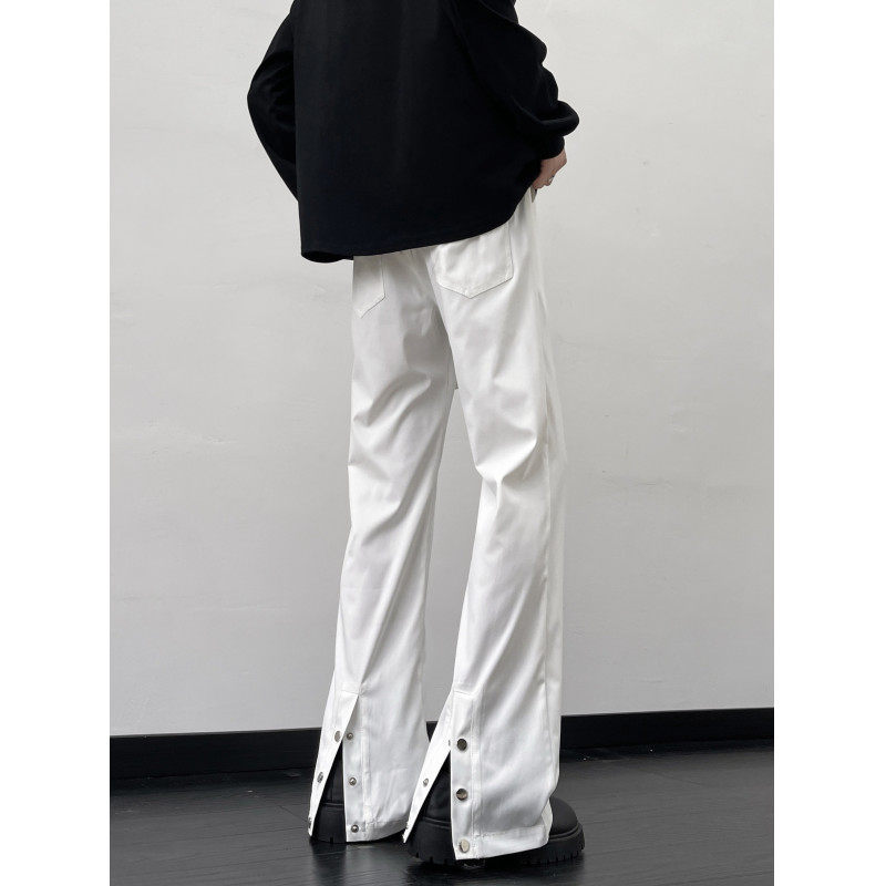 Slim-fitting autumn new design buttoned slimming trendy high street versatile long pants