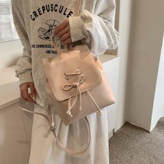 Ballet style bow backpack women's 2024 new trendy Korean backpack cute portable shoulder bag school bag