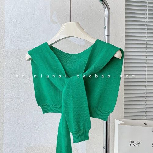 Fashionable and personalized design scarf women's  new summer temperament versatile fake collar knotted scarf