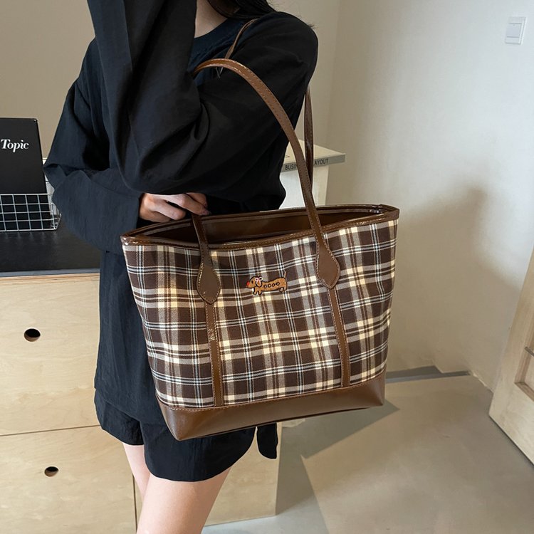 Retro Aesthetic Shoulder Bag Autumn Fashion Large Capacity Bag Women 2024 New Texture Work Commuting Tote Bag