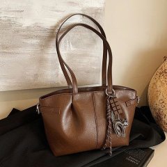 Viney Tote Bag 2024 New Autumn and Winter Genuine Leather Women's Bag Large Capacity Underarm Bag Retro Portable Commuting Bag