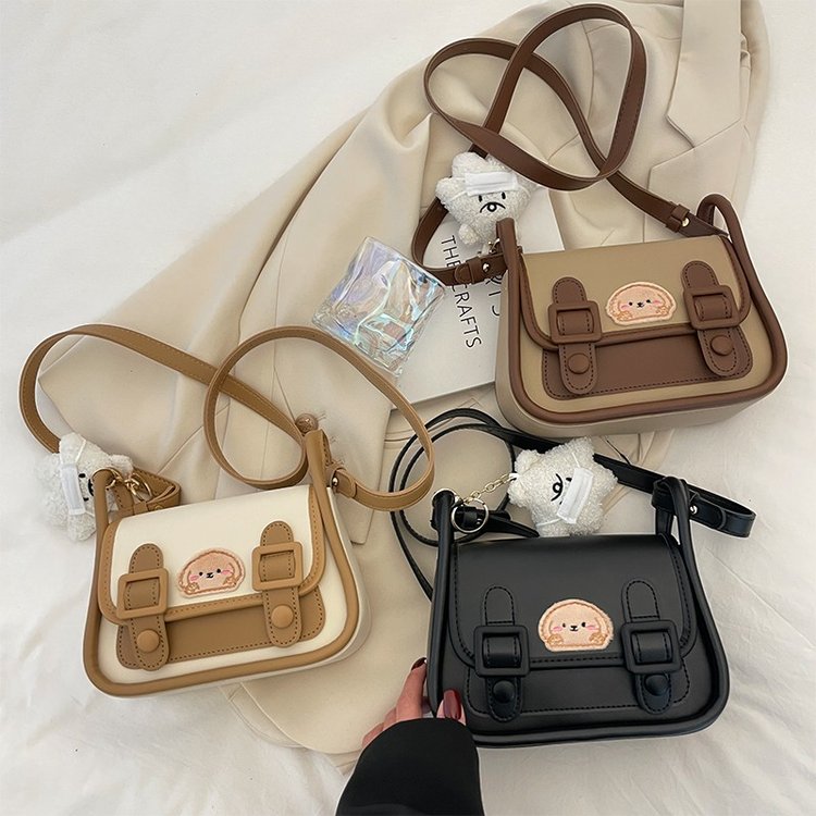 Contrast color simple bag spring and summer 2024 new texture fashion retro shoulder bag niche single shoulder armpit bag wholesale