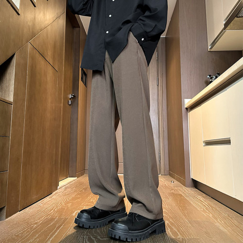 New autumn style, interior large size American straight embroidered trousers