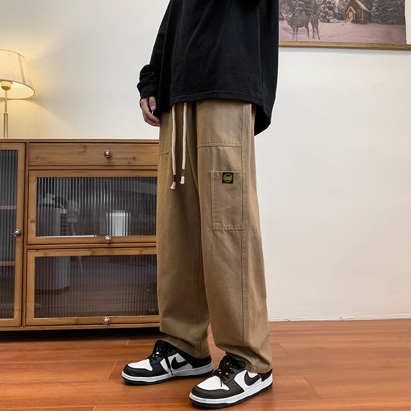 Hong Kong style quality large size casual pants, overalls, straight pants
