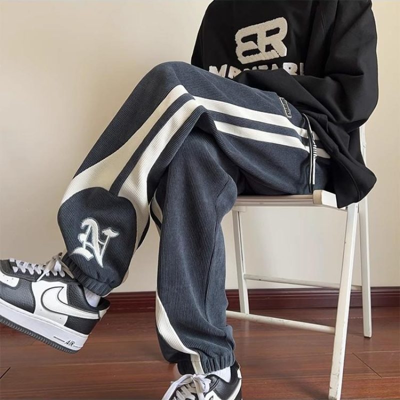 T4 casual pants loose large size sweatpants Korean style versatile leggings trendy brand sports pants for men