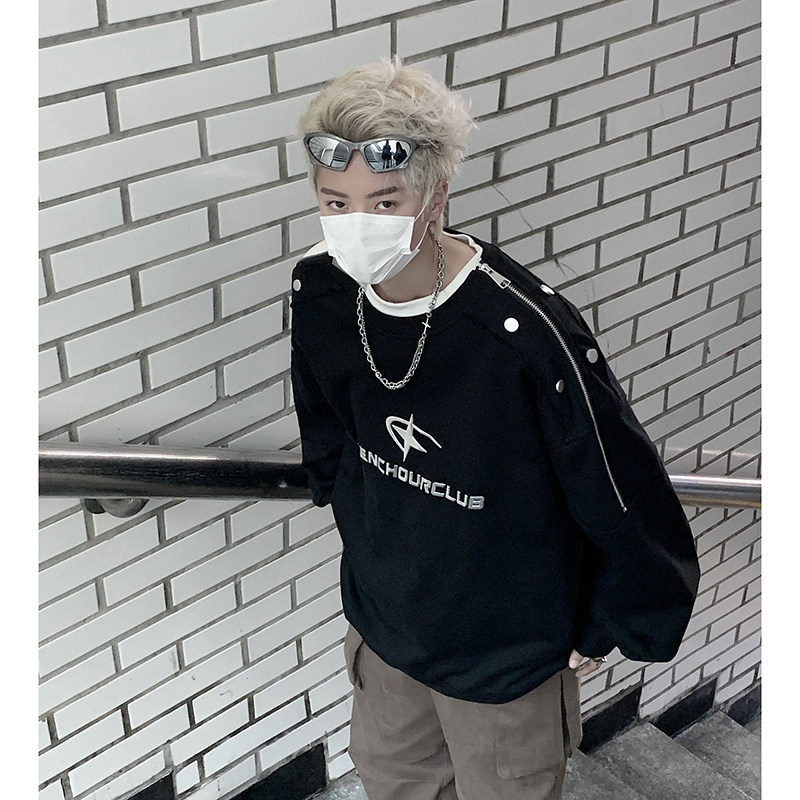Spring new loose high street three-dimensional printed top high street casual sweatshirt