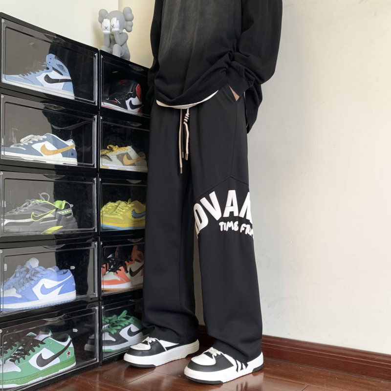 Hong Kong Style Autumn New Big Pineapple Plaid 300g Loose Casual Pants