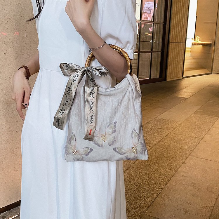 CDIWRI&KARI official authentic new embroidered Chinese style bag large capacity cheongsam bamboo national style handbag