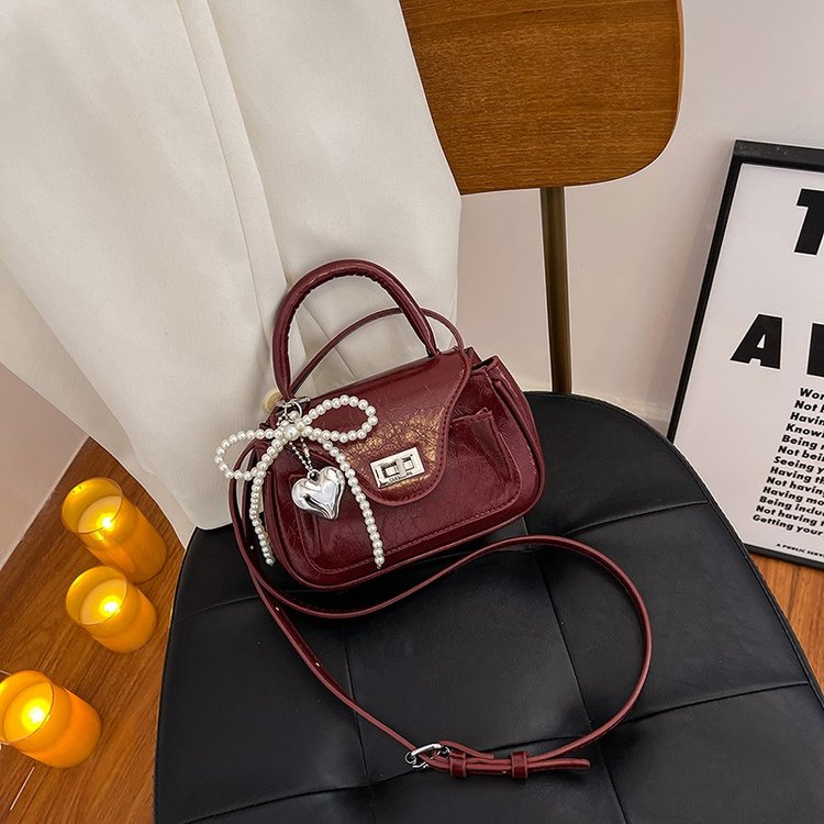 Korean version mobile phone bag women's cross-body high-end handbag 2024 new simple small square bag versatile shoulder bag