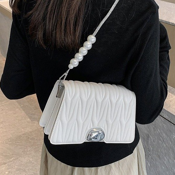 Textured summer small bag for women, new style, foreign style, versatile shoulder bag, armpit bag, fashionable crossbody bag